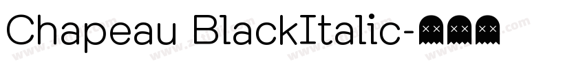Chapeau BlackItalic字体转换